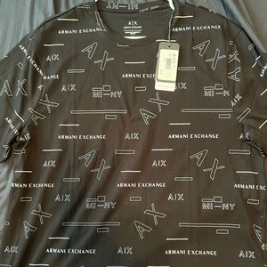 New Black Armani Exchange Tee XL